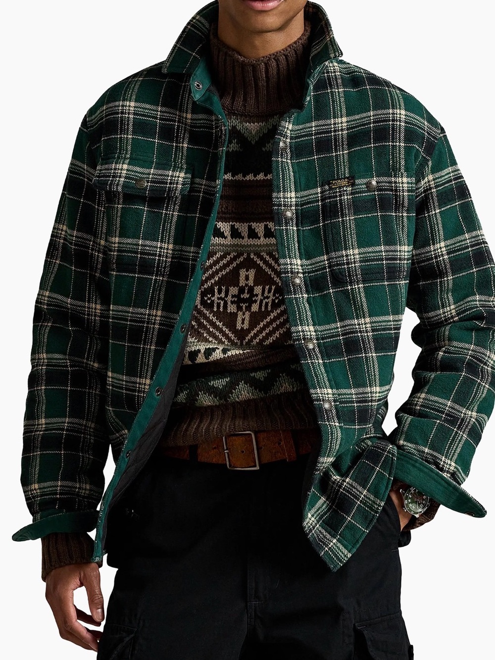 NEW Polo Ralph Lauren $268 Flannel shirt jacket sz XL